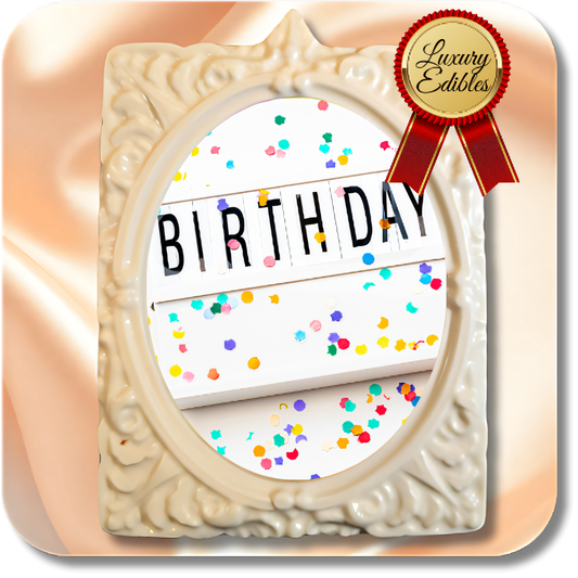 4K Chocolate Image Bars – Girl’s Birthday Edition - Dessert Print 12 Pieces - 10% off / Oval / Dark Chocolate 4K Chocolate Image Bars – Girl’s Birthday Edition