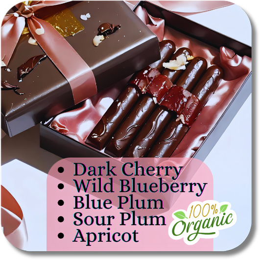 Dessert Print Organic Chocolate Bars with Hemp Seeds - Dessert Print Dark Cherry & Hemp Seeds / Dark Chocolate / 1 Pair Organic Dried Fruit Chocolate Bars – Premium Flavors with Hemp Seed Crunch